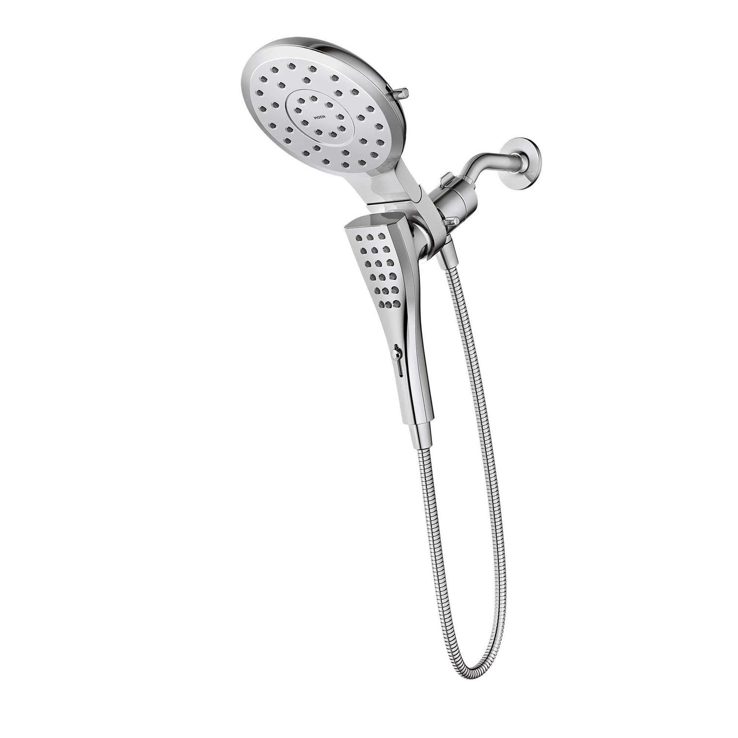 Moen 220C2 Eight-Function Rainshower + Handheld Shower Head, Chrome