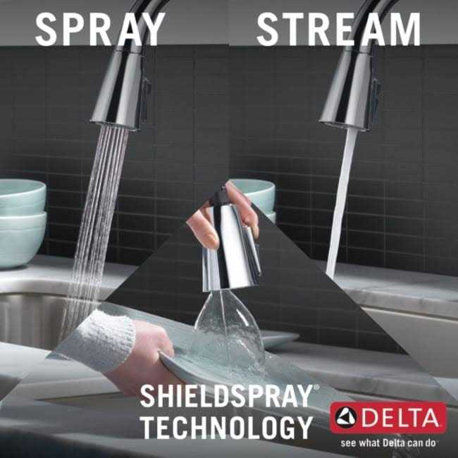 Delta Lenta Single-Handle Pull-Down Kitchen Faucet - Image 4