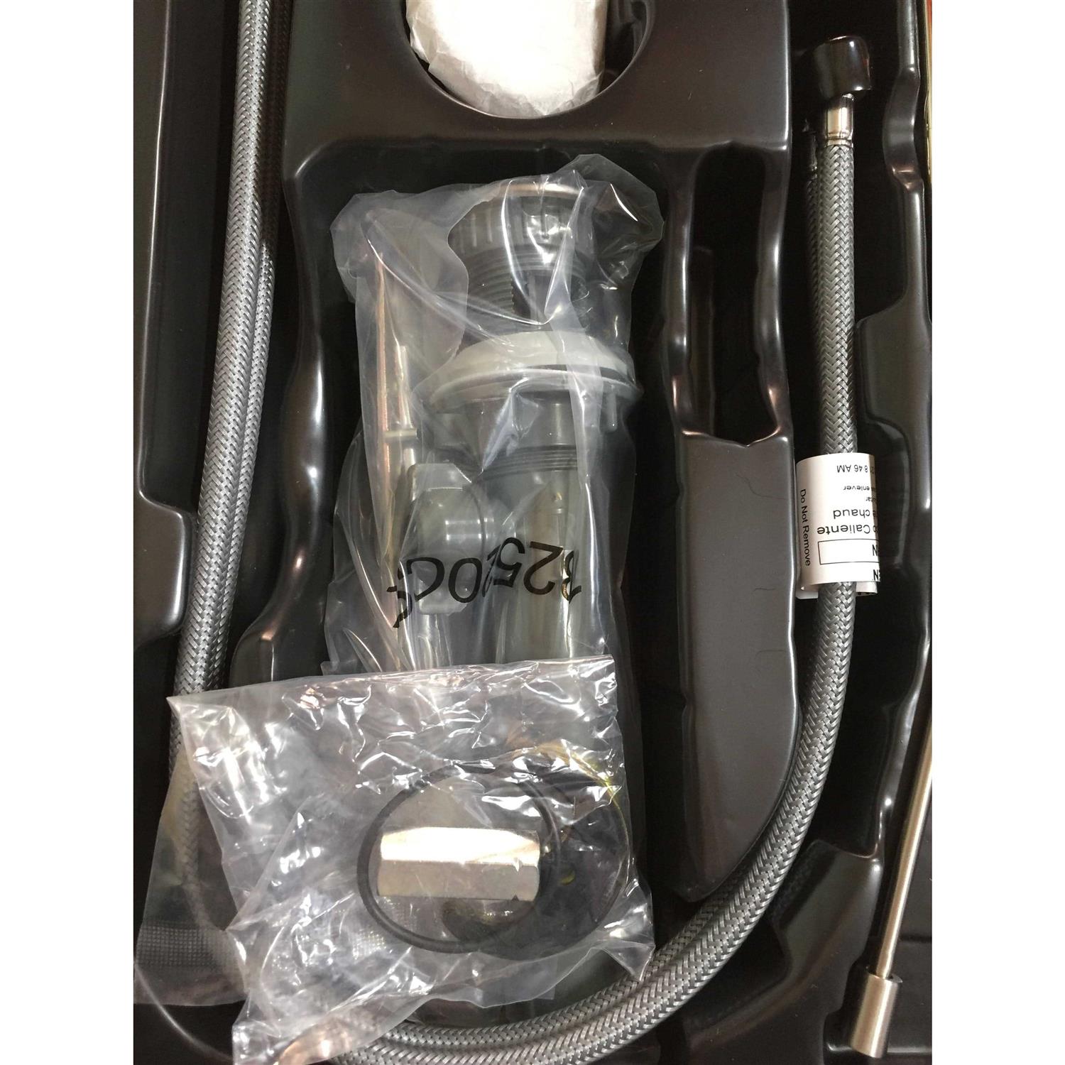 Moen Genta Single Hole Single-Handle Bathroom Faucet Spot Resist Brushed Nickel - Image 4