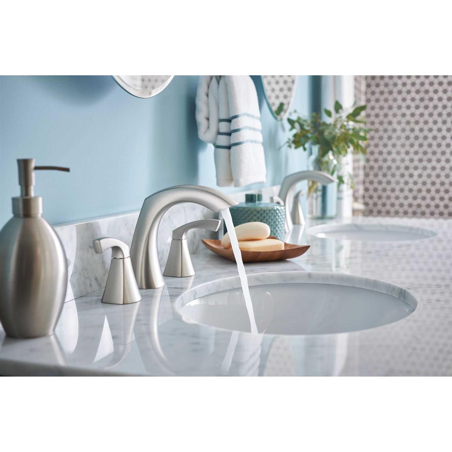 Moen Lindor 2-Handle Widespread Bathroom Faucet - Image 3