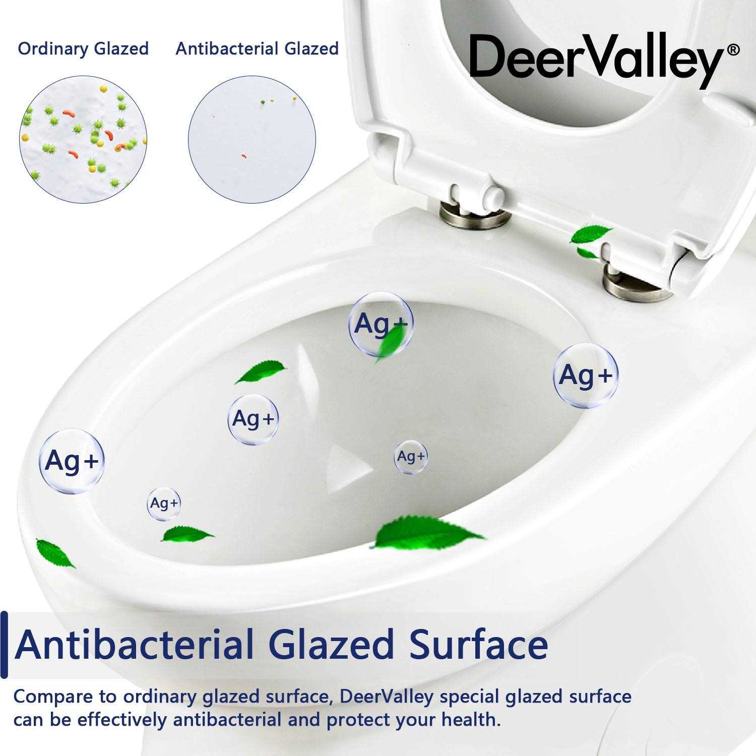 DeerValley DV-1F52816 Ally Dual-Flush Elongated One-Piece Toilet with Glazed Surface - Image 5