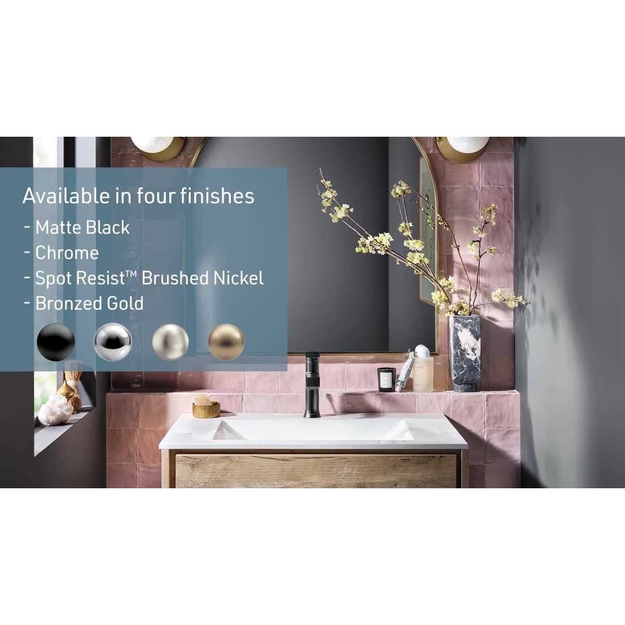 Moen Genta Single-Handle Bathroom Faucet WS84760 Chrome - Image 3