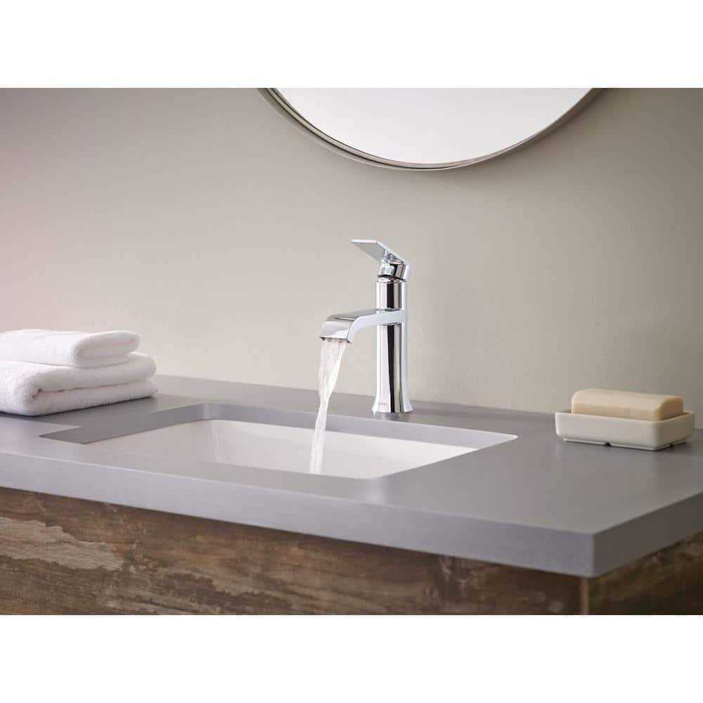 Moen Genta Single-Handle Bathroom Faucet WS84760 Chrome - Image 5