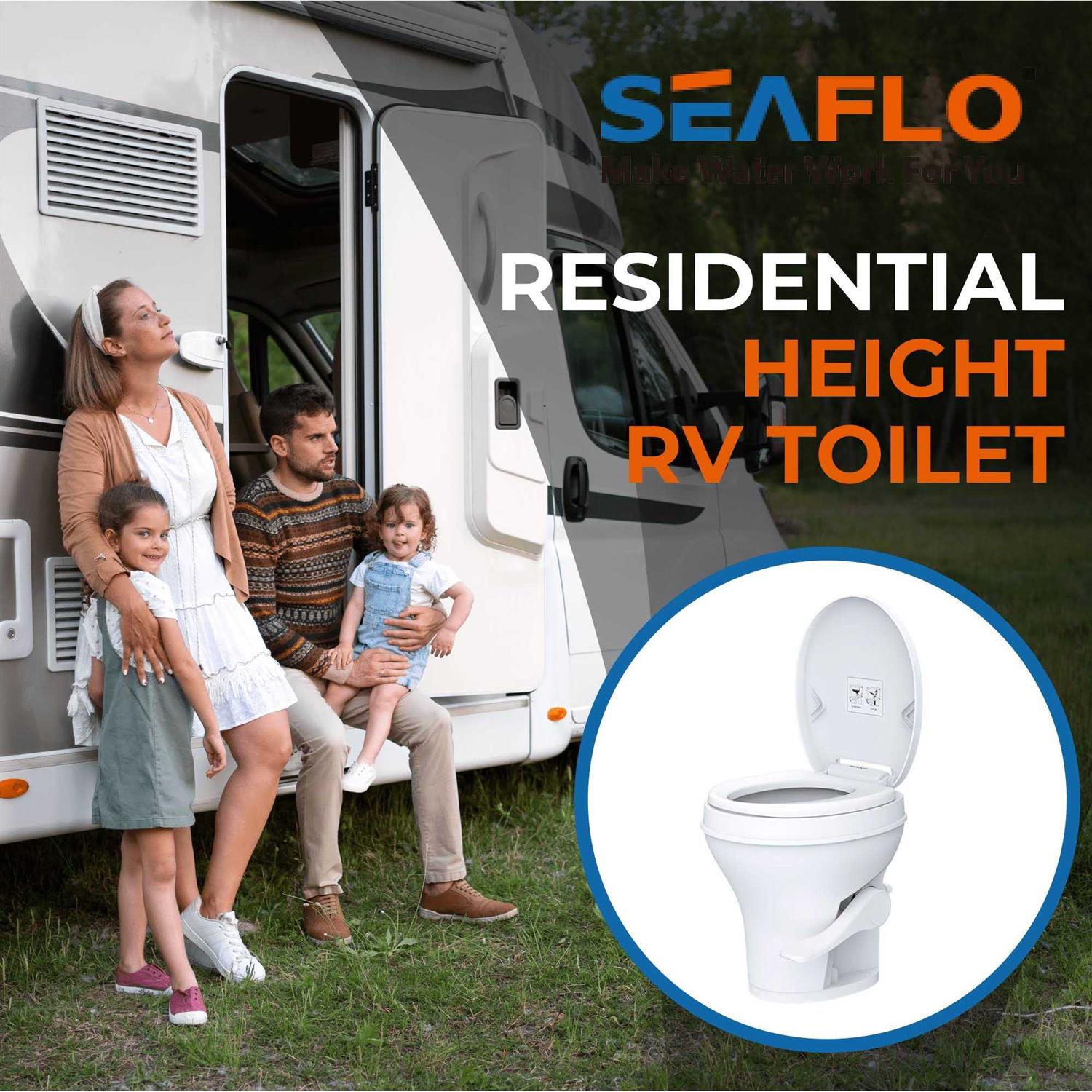 Seaflo Residential Height RV Toilet - Image 3