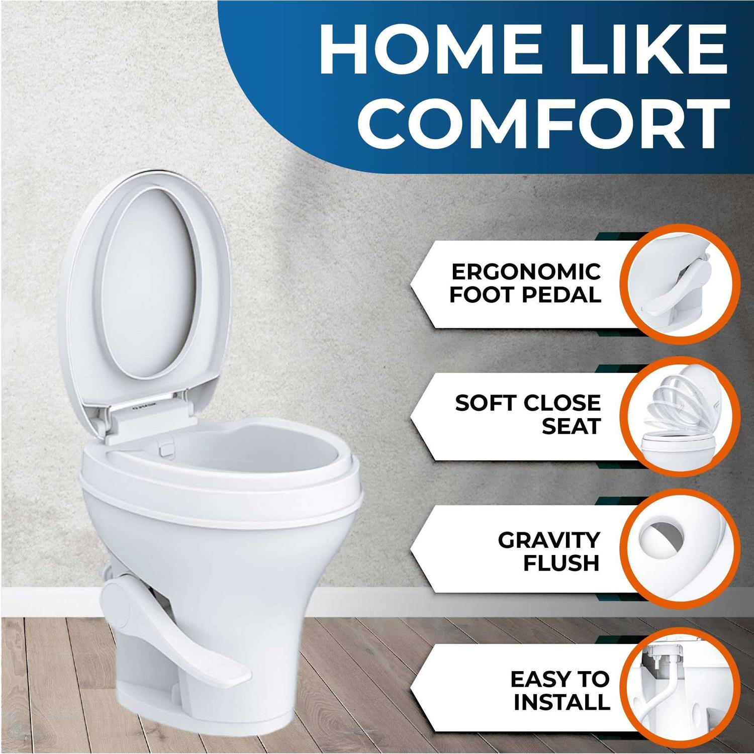 Seaflo Residential Height RV Toilet - Image 4