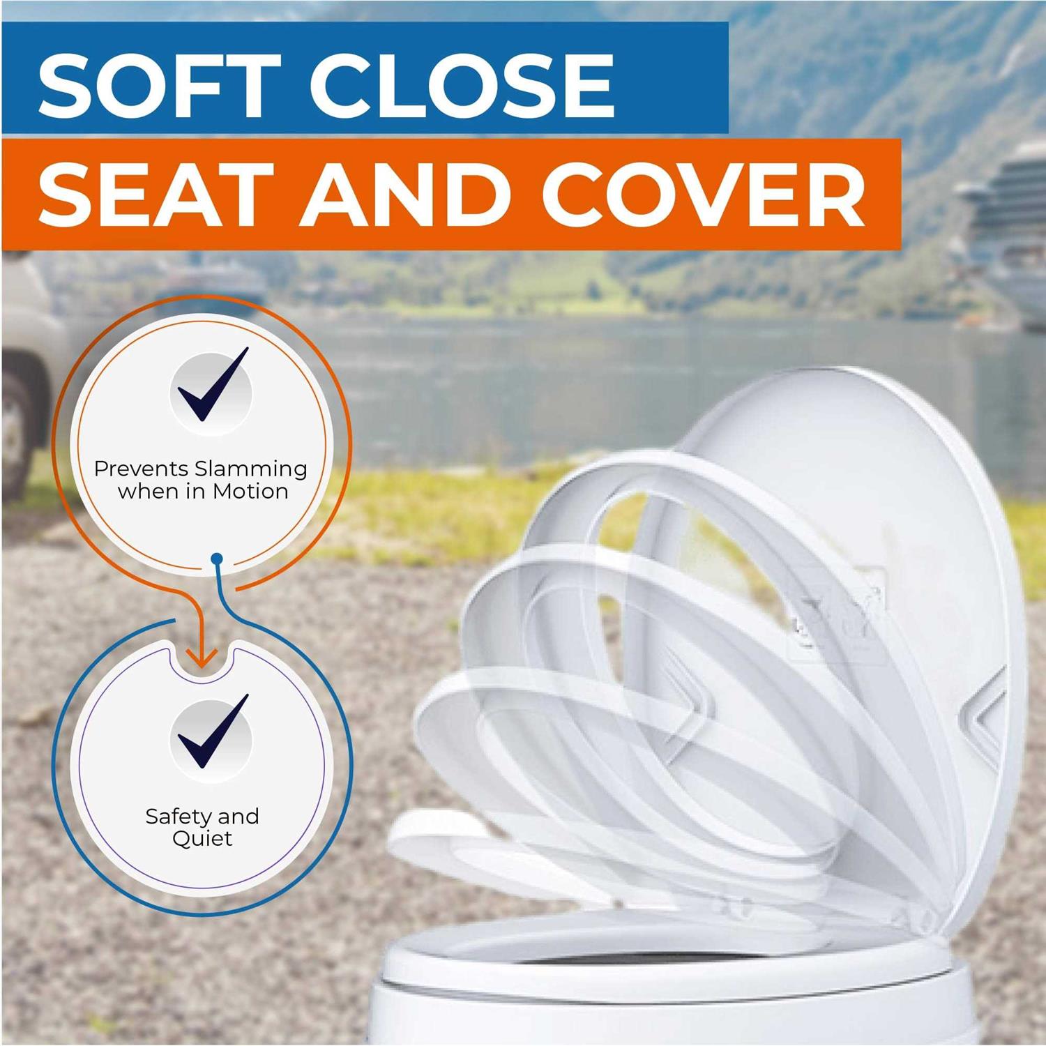 Seaflo Residential Height RV Toilet - Image 5