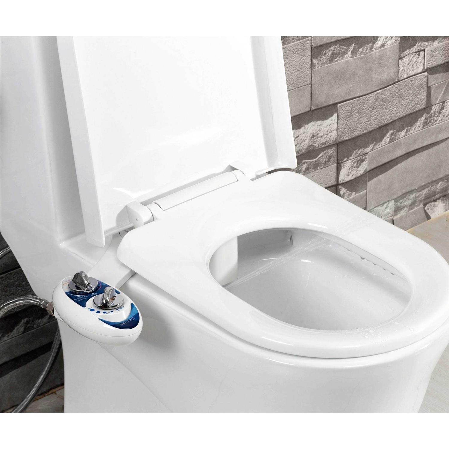 Luxe Bidet Neo 185 Non-Electric Bidet Toilet Attachment w/ Self-Cleaning Dual Nozzle and Easy Water Pressure Adjustment - Image 4