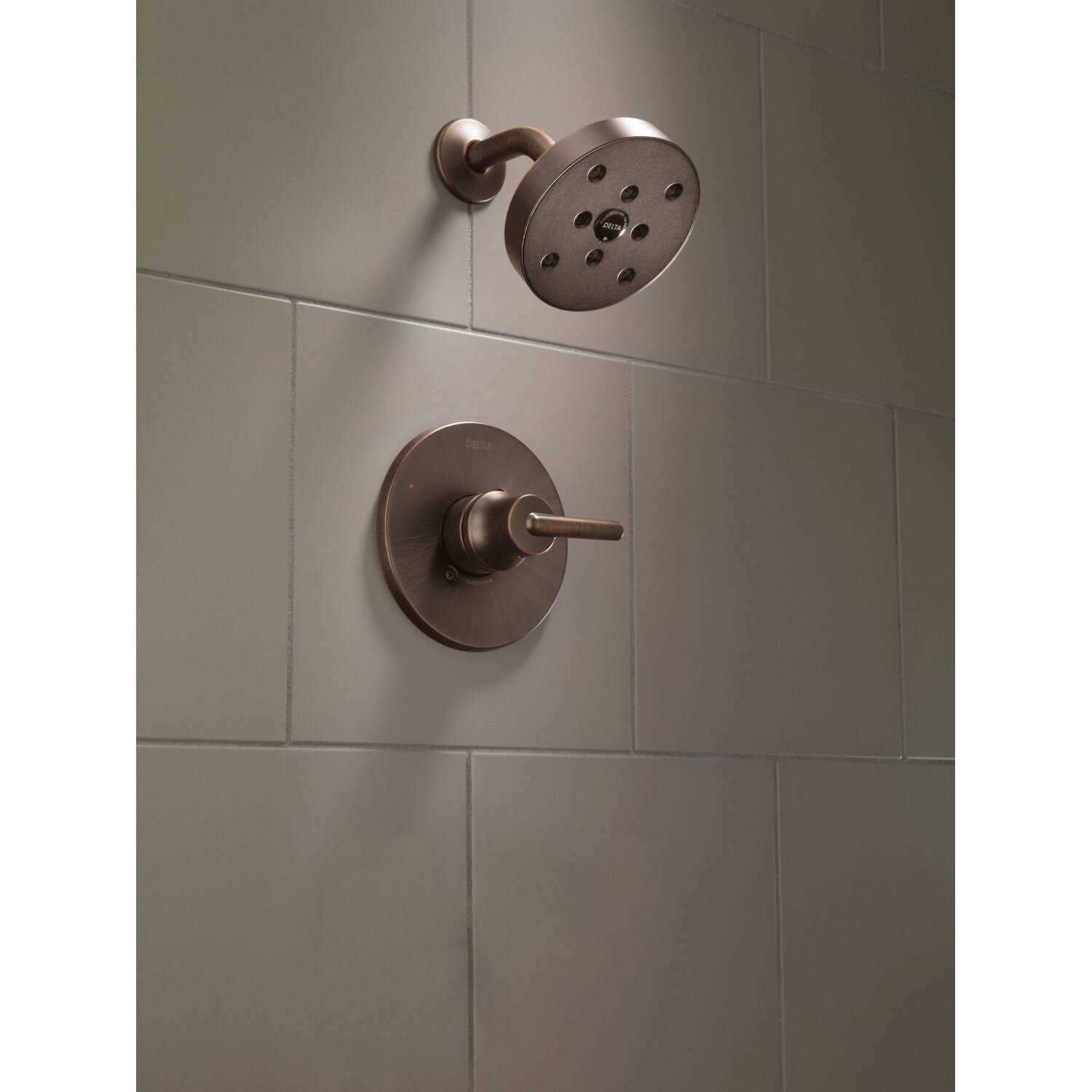 Delta DSS-Trinsic-1401 Monitor 14 Series Single Function Pressure Balanced Shower System with Shower Head and Hand Shower - Includes Rough-In Valves - Image 4
