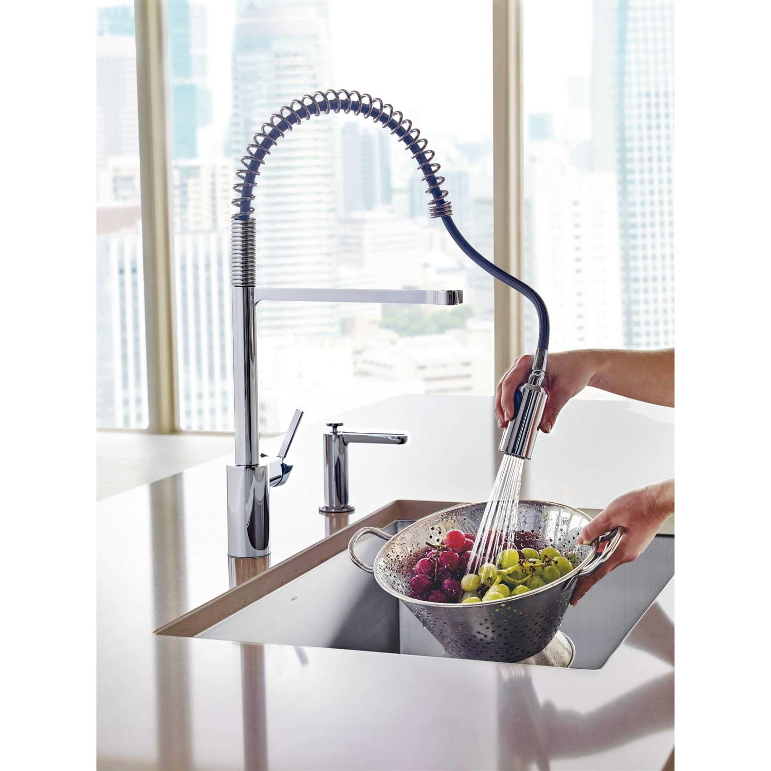 Moen Align One Handle Pre-rinse Spring Pulldown Kitchen Faucet - Image 3