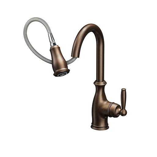 Moen Brantford One-Handle Pulldown Kitchen Faucet - Image 4