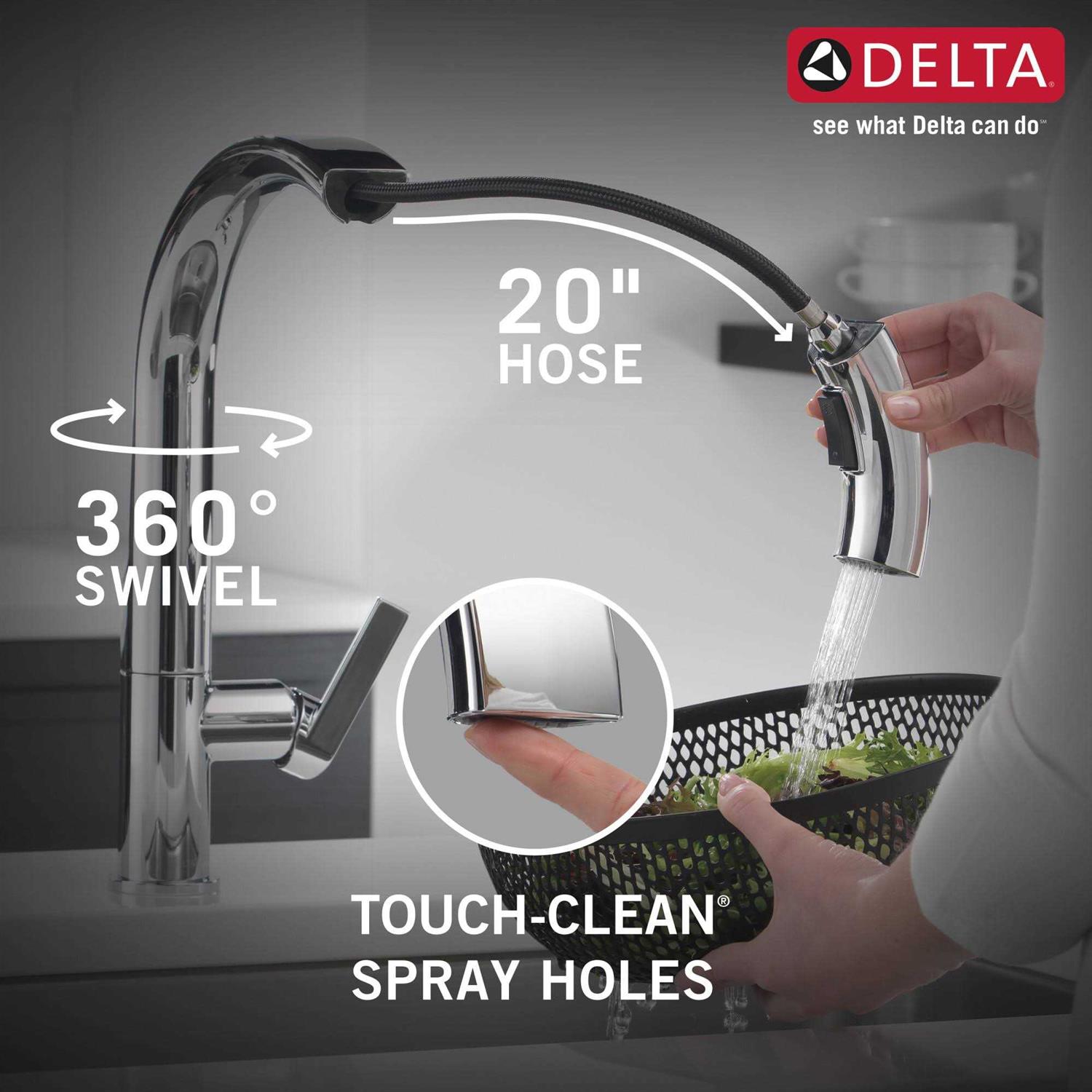 Delta Keele Pull Down Single Kitchen Faucet - Image 4