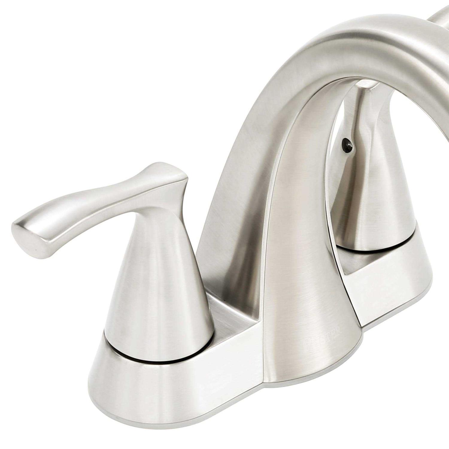 Pfister Masey Brushed Nickel 2-Handle 4-in Centerset WaterSense Bathroom Faucet LF-048-MCKK - Image 3
