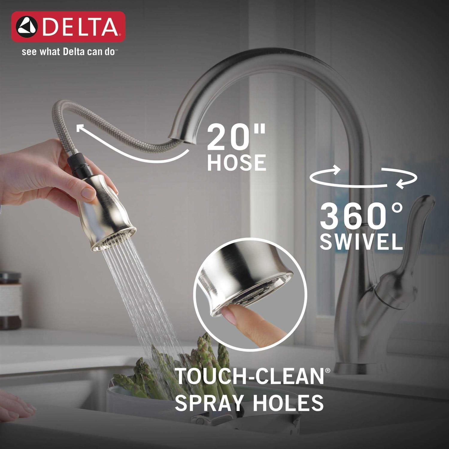 Delta Leland Single Handle Pull-Down Kitchen Faucet - Image 3