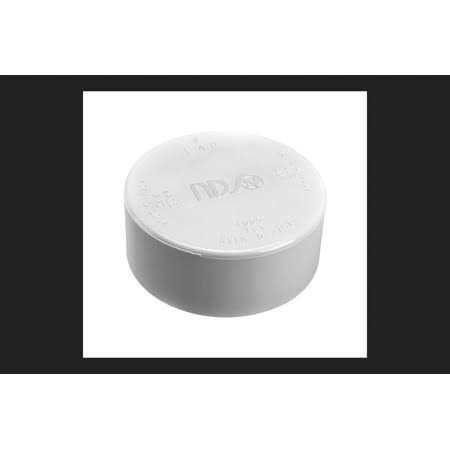 NDS White PVC Drain Cap 4 - Image 3