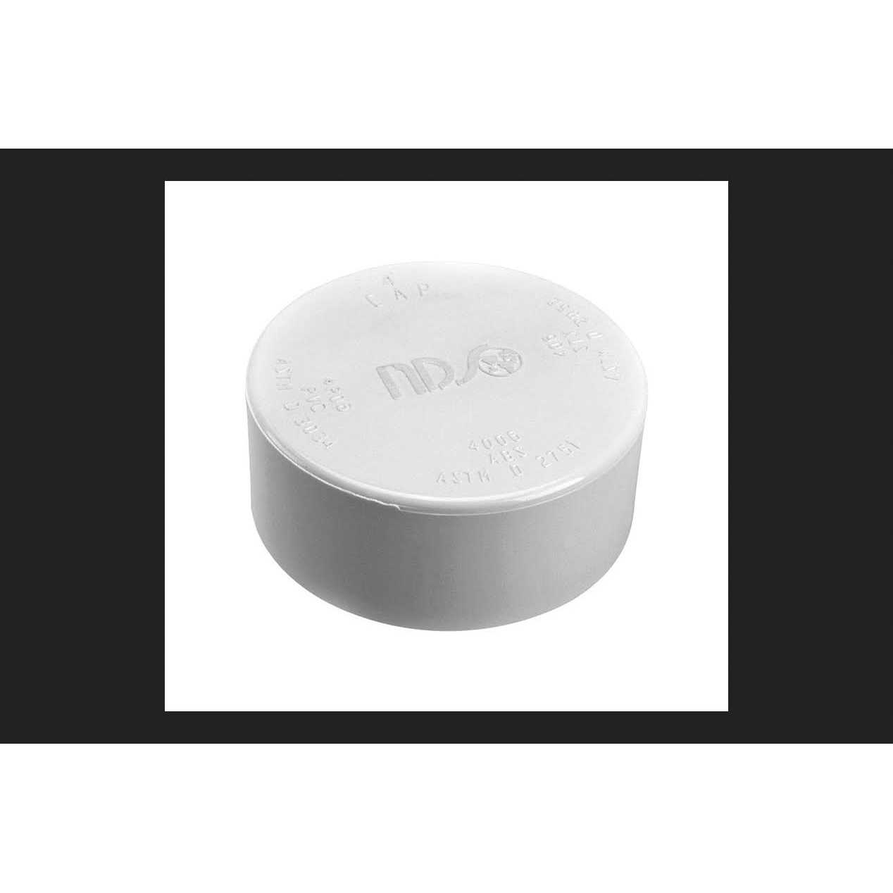 NDS White PVC Drain Cap 4 - Image 5