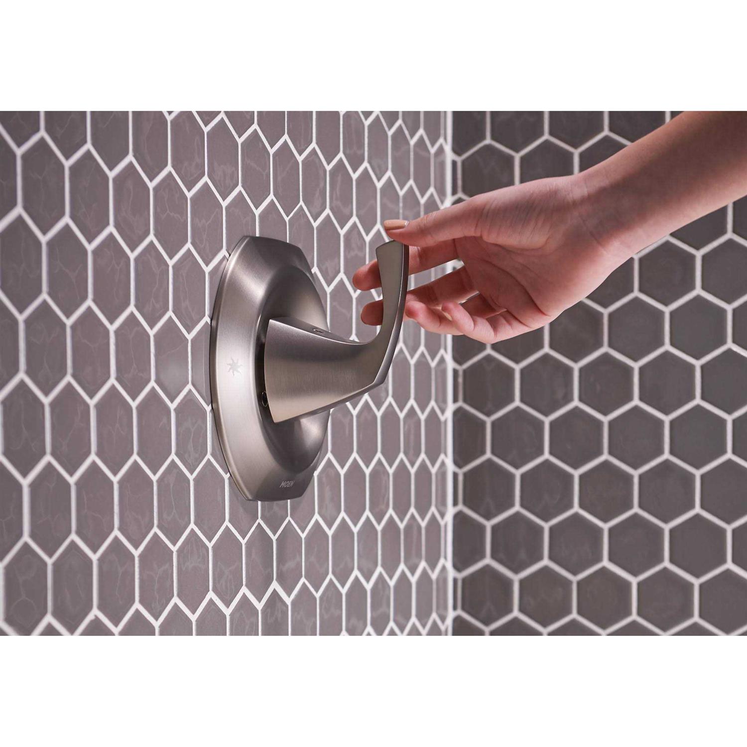 Moen Lindor 1-Handle Matte Black Tub and Shower Faucet - Image 4