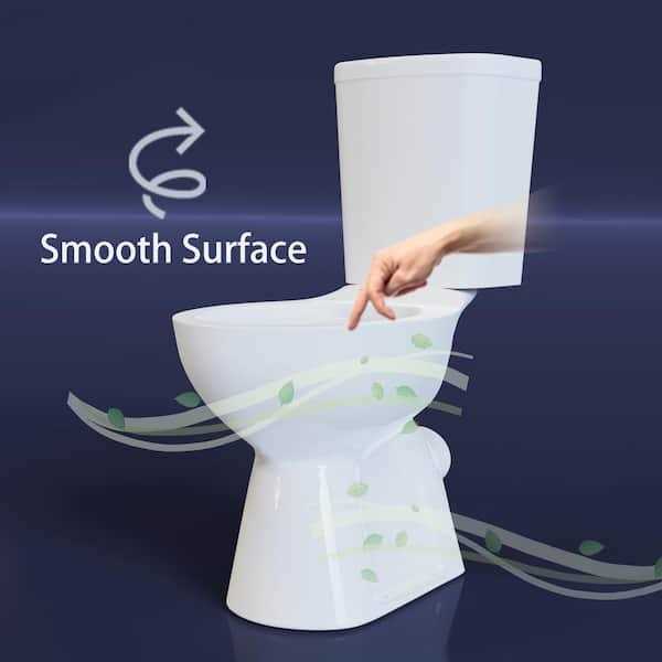 Simple Project 19 in. 2-Piece 1.0/1.6 GPF Dual Flush Elongated Toilet - Image 4