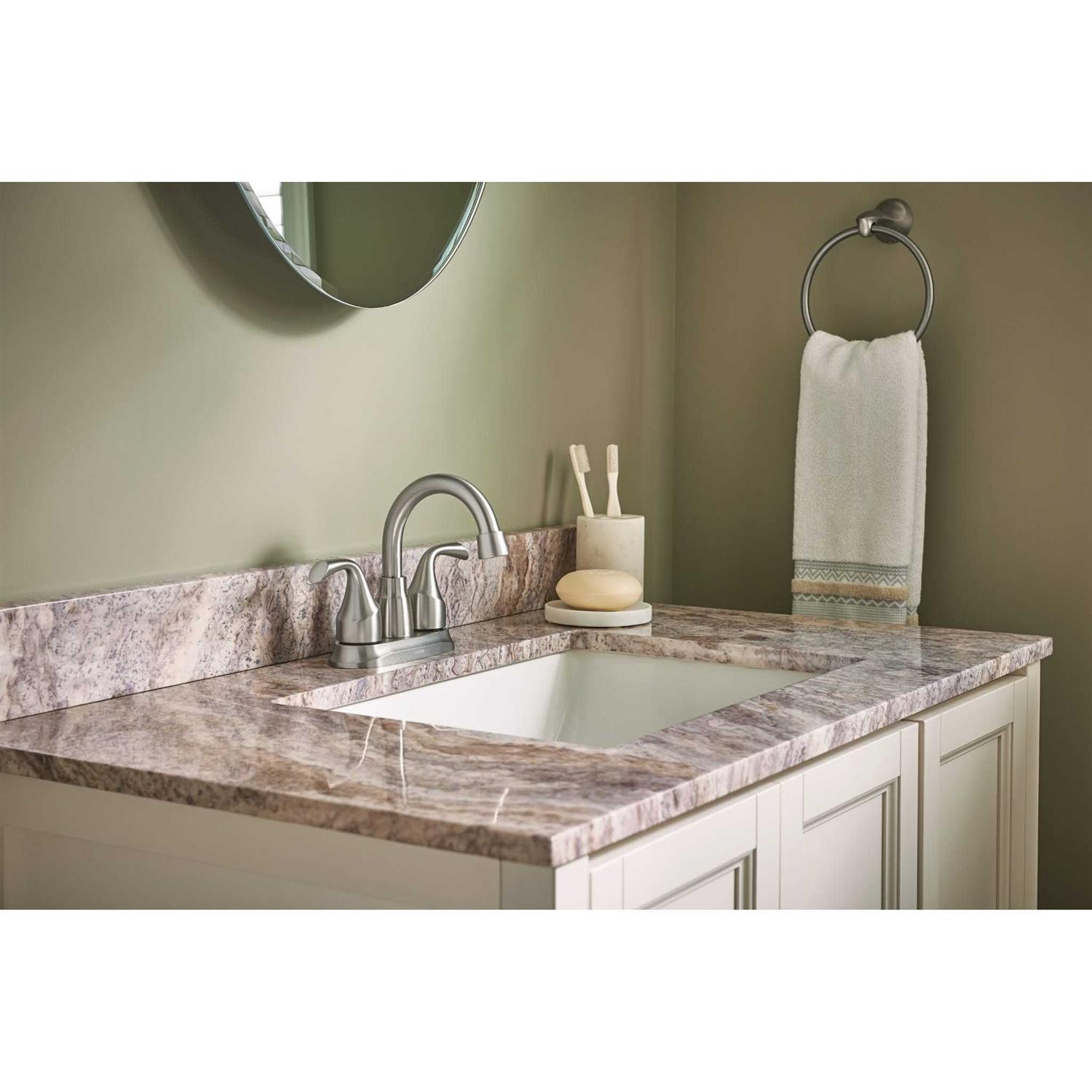 Moen Idora 4 in. Centerset 2-Handle Bathroom Faucet in Mediterranean Bronze - Image 5