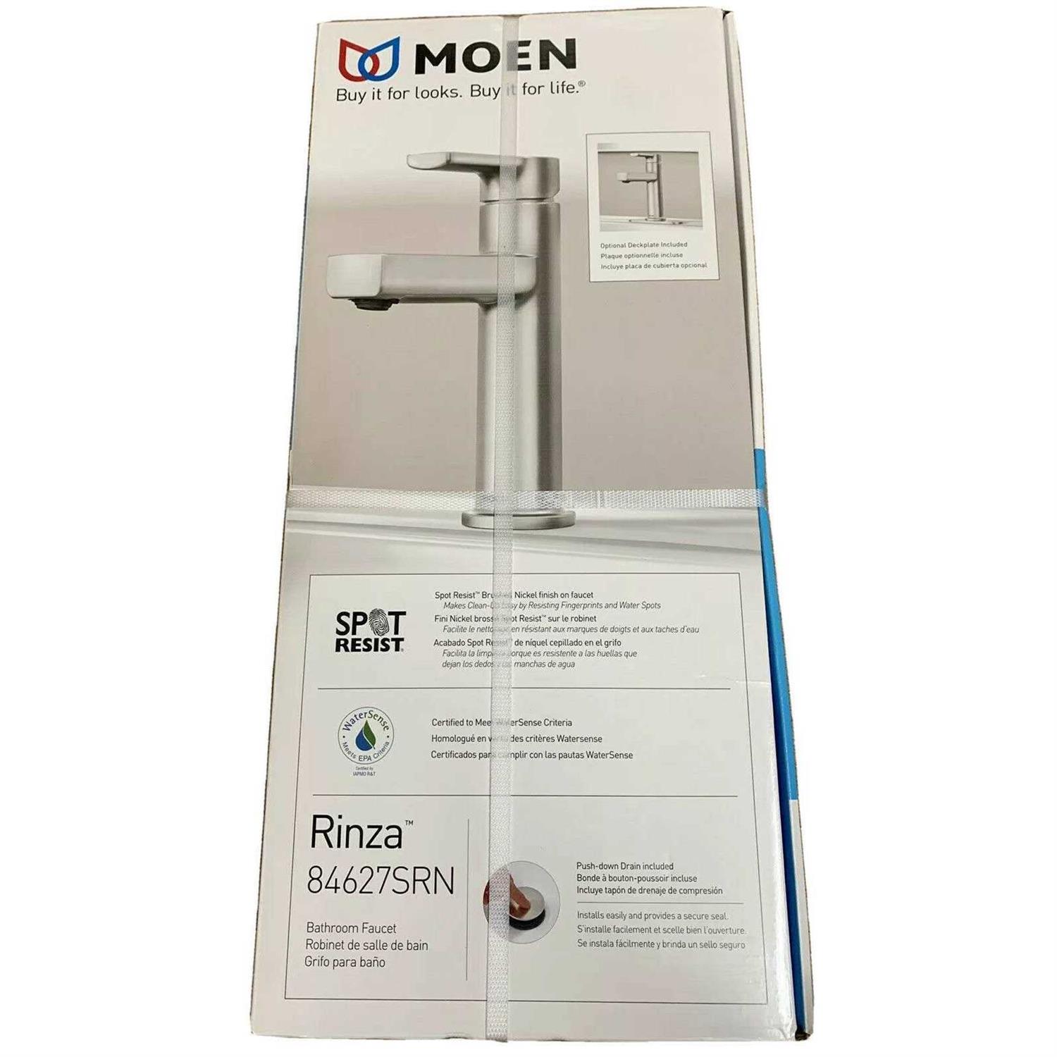 Moen Rinza 1-Handle Lever Centerset Bathroom Faucet - Image 3