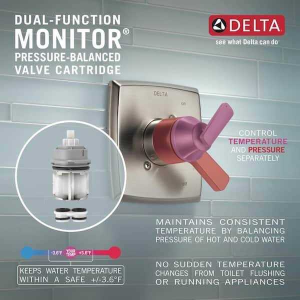 Delta Saylor Monitor 17 Series Shower Trim with In2ition T17235 - Image 3