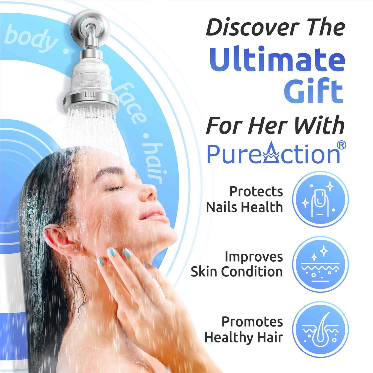 PureAction Water Softener Shower Head Filter for Hard Water - Image 5