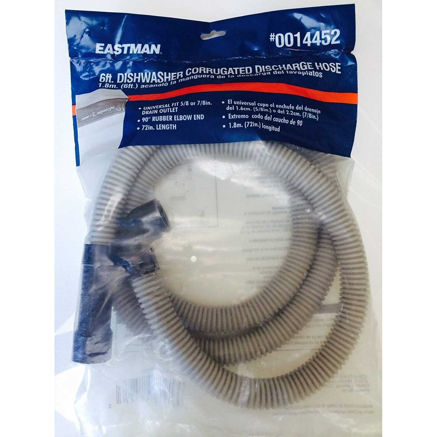 Eastman 6-ft 5/8, 7/8, or 1-in Od Inlet x 5/8-in Od Outlet Polypropylene Dishwasher Drain Hose Rubber - Image 4