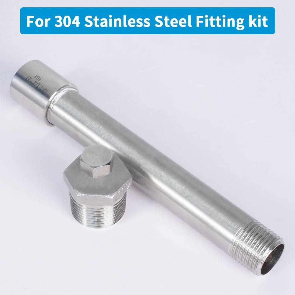 Quickun 304 Stainless Steel Nipple Pipe Fitting NPT x - Image 5