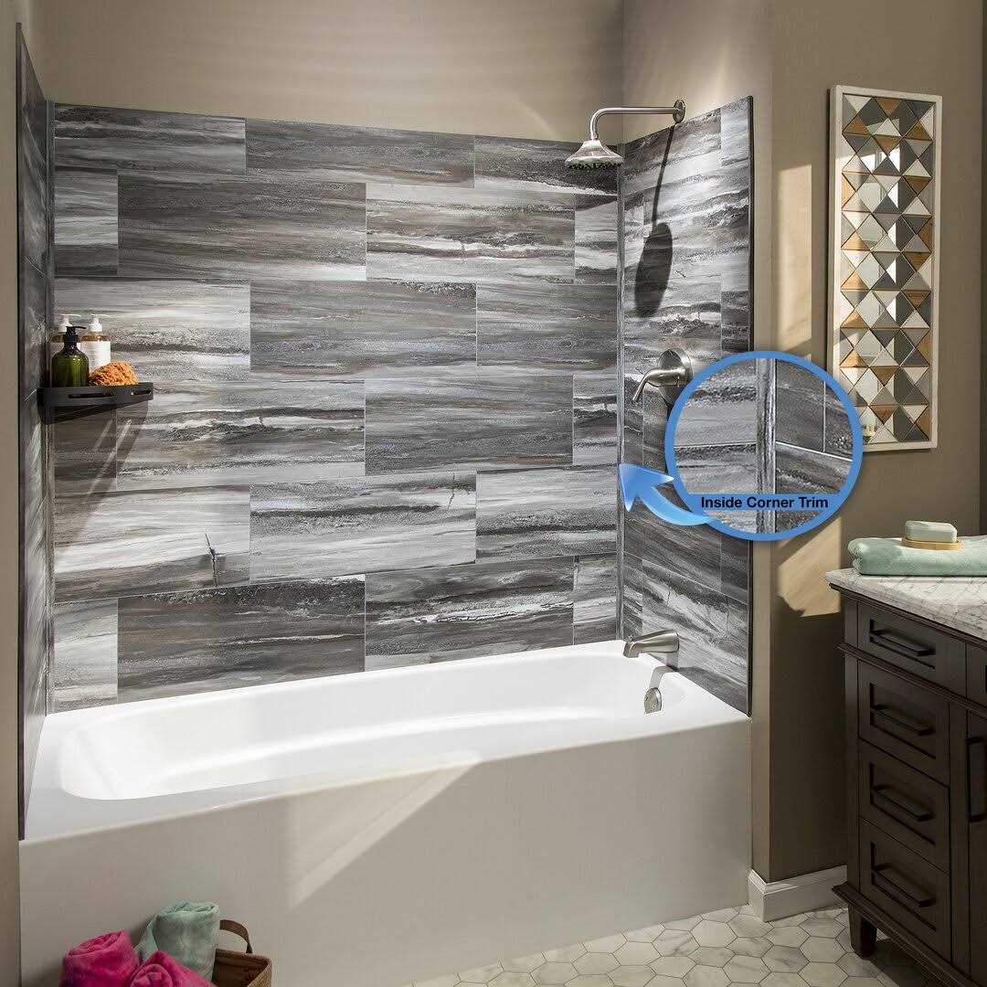 Palisade 25.6 in. x 14.8 in. Tile Shower and Tub Surround Kit Palisade - Image 5