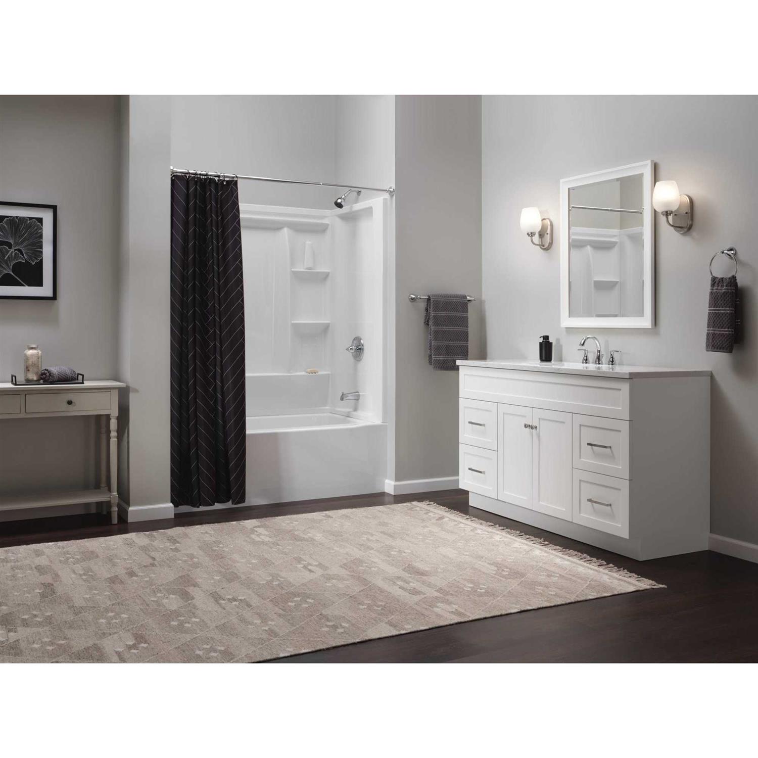 Delta Foundations Chrome 1-Handle Bathtub and Shower Faucet - Image 4