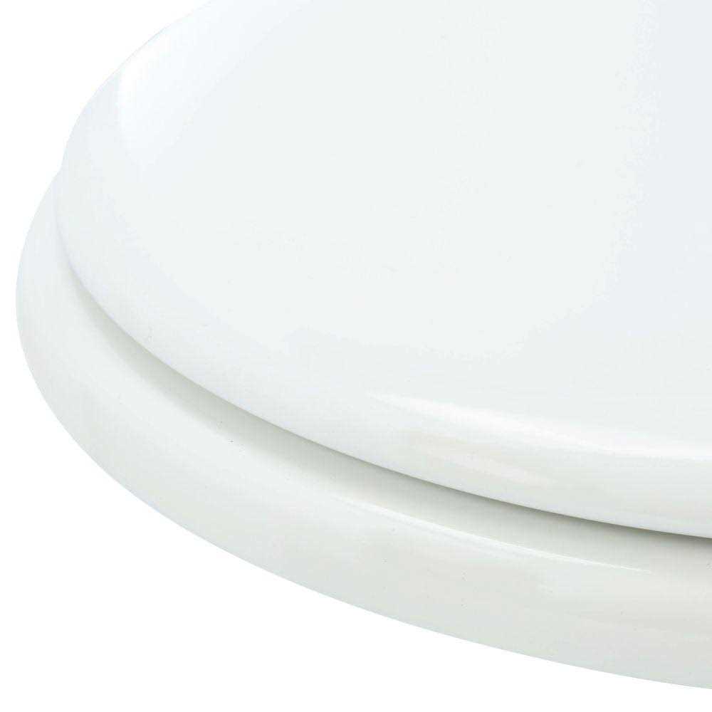 Glacier Bay Lift-Off Round Closed Front Toilet Seat Easy Release Molded Wood 30450 000 - Image 3