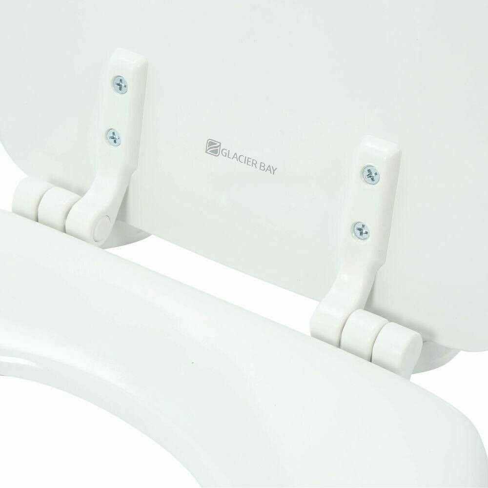 Glacier Bay Lift-Off Round Closed Front Toilet Seat Easy Release Molded Wood 30450 000 - Image 5
