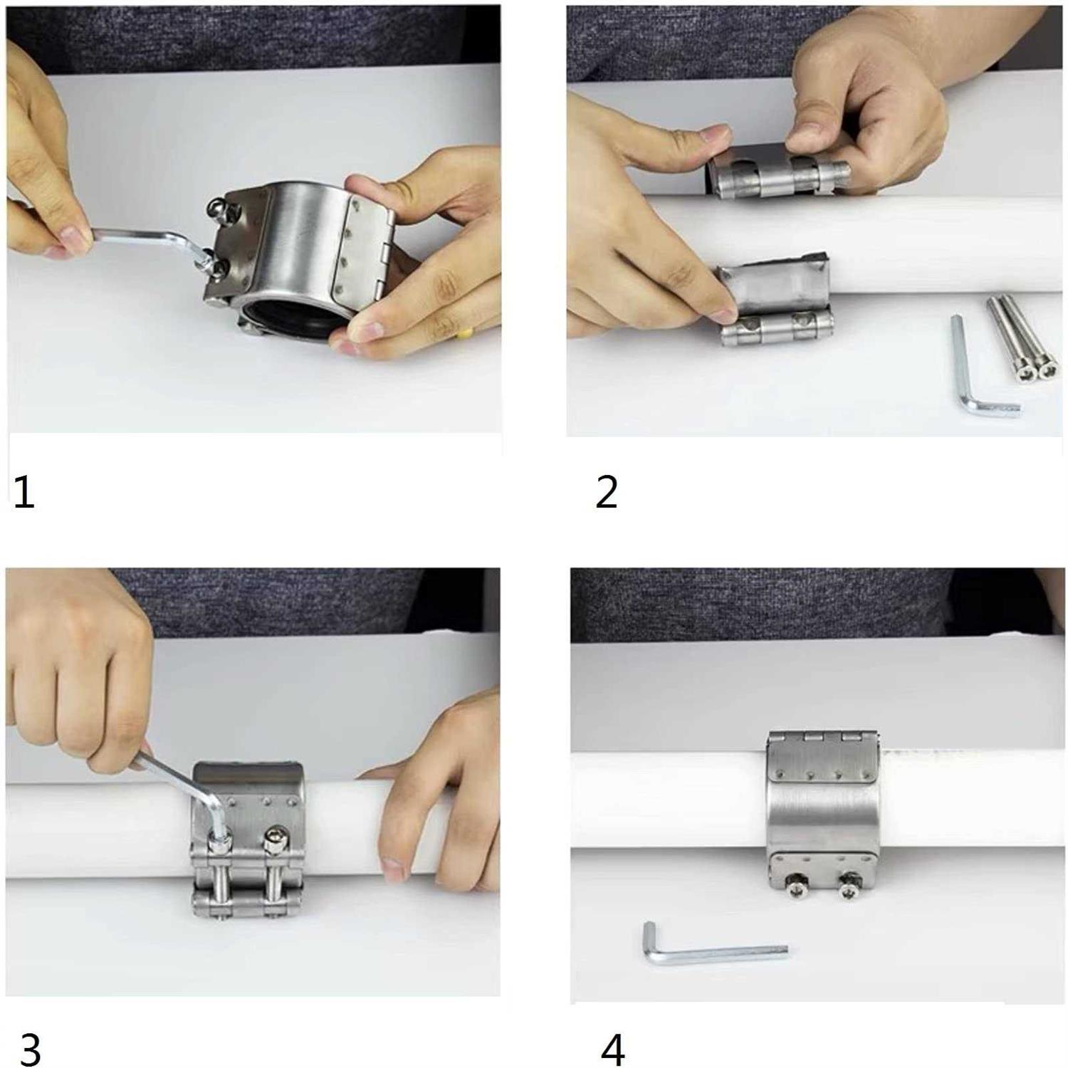 Pipe Repair clamp,Leak Sealer,Emergency Pipe Repair Kit for Plastic and Metal Pipes - Image 3