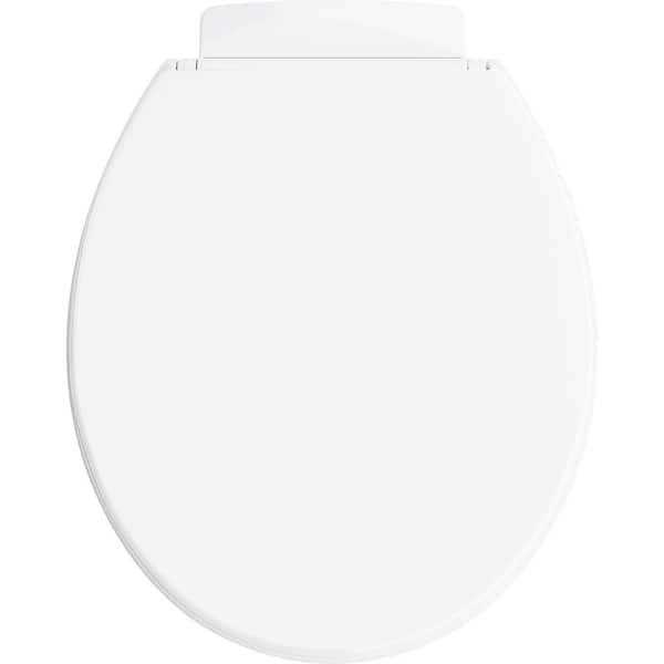 KOHLER Highline Quiet-Close Round Closed Front Toilet Seat in White - Image 3