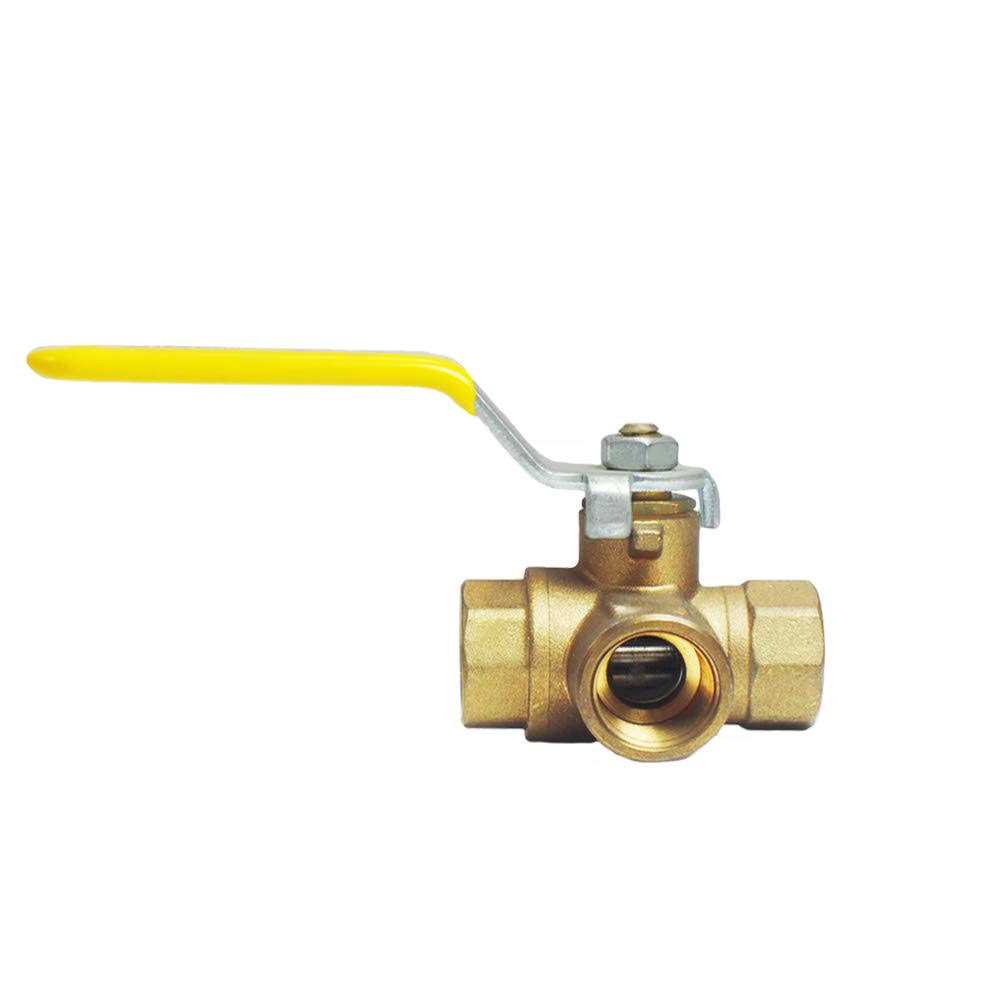 Nigo Industrial Co. 180SS Series 3-Way Forged Brass Ball Valve - Image 3