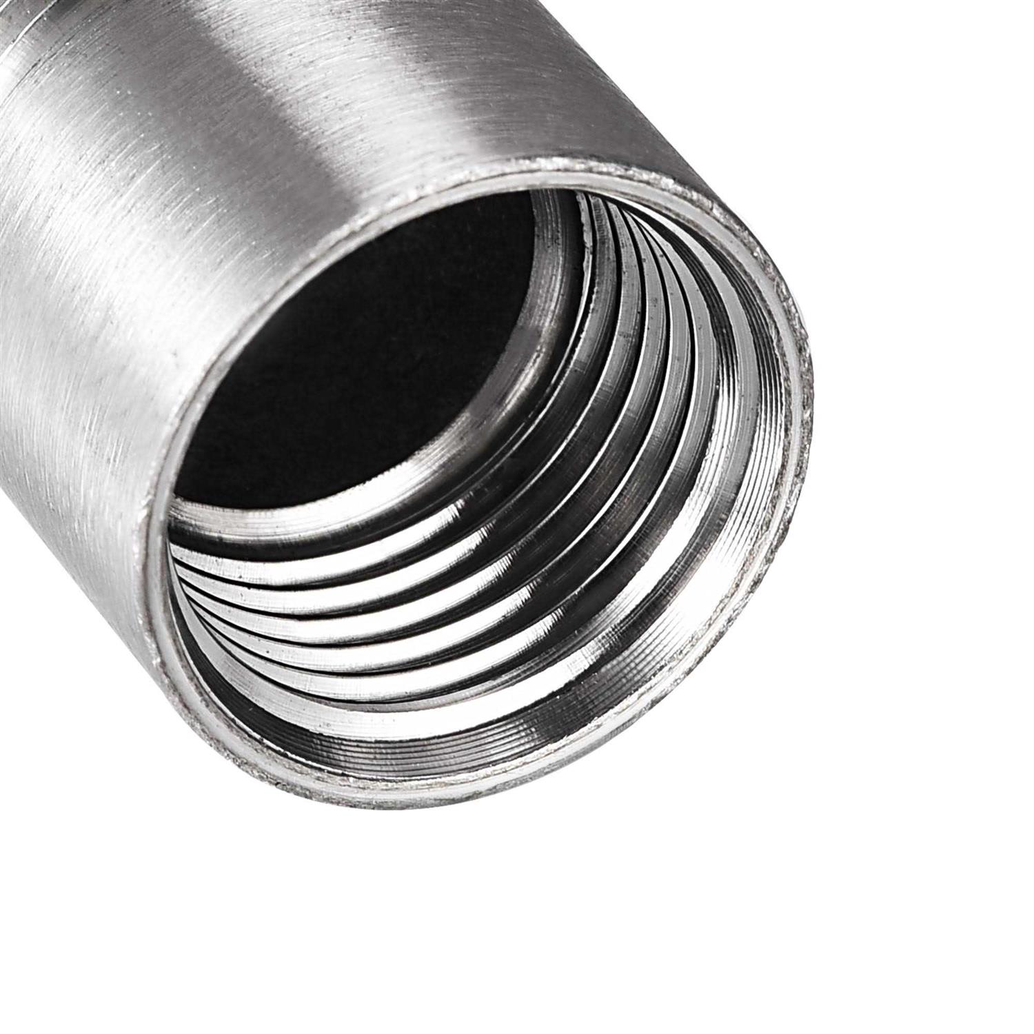 Uxcell 2pcs Cast Pipe Fitting Coupler Shower Head Extension Arm 1/2pt Male to Female - Image 3