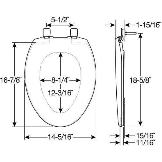 Bemis 7300SLEC Toilet Seat will Slow Close and Removes Easy for Cleaning - Image 5