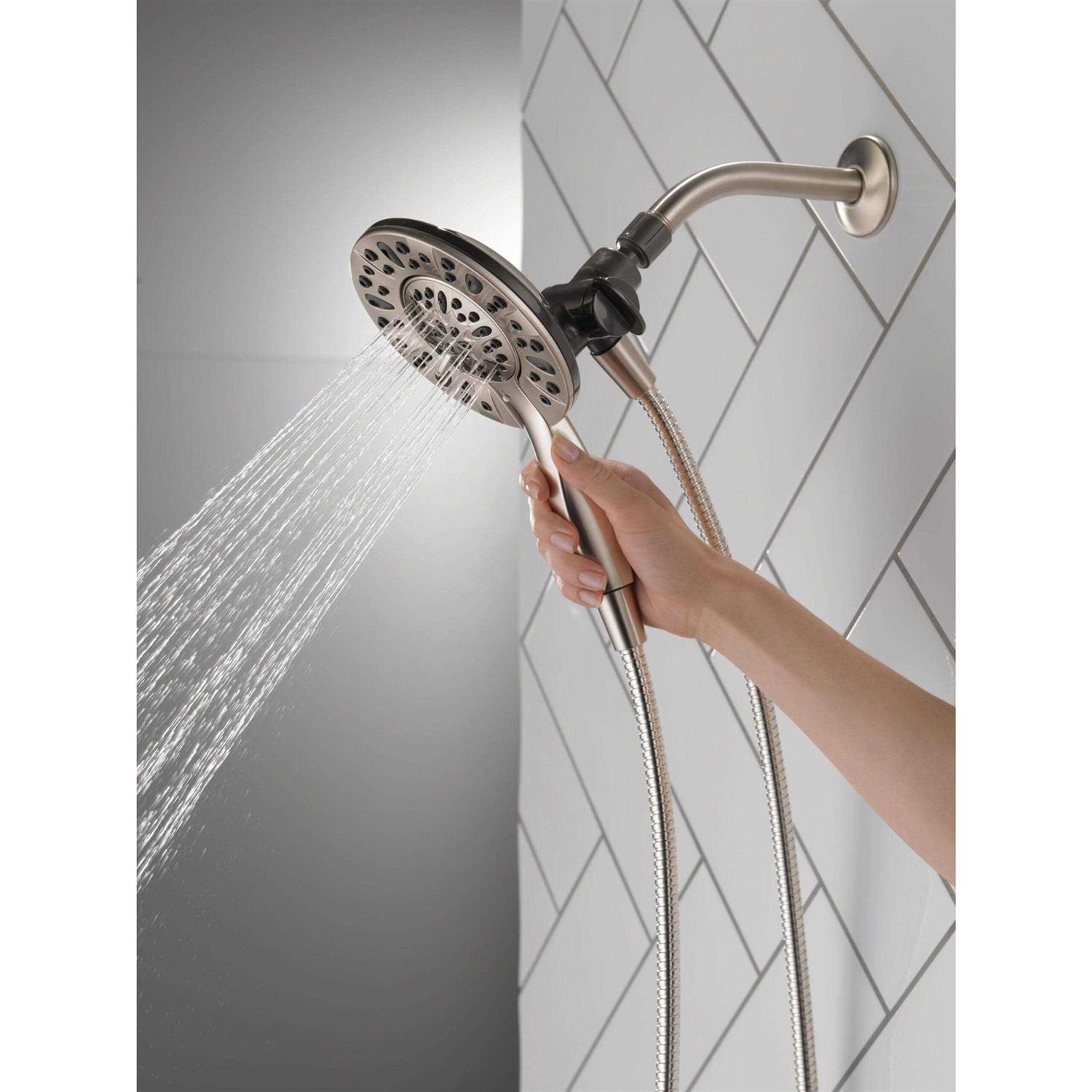 Delta In2ition Satin Nickel 4-Spray Dual Shower Head 2.5-GPM Rubber - Image 3