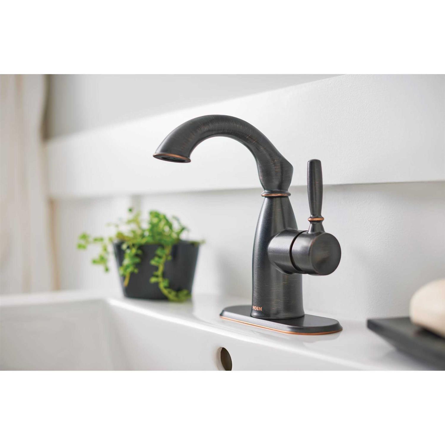 Moen Sarona Single Hole Single-Handle Bathroom Faucet - Image 5