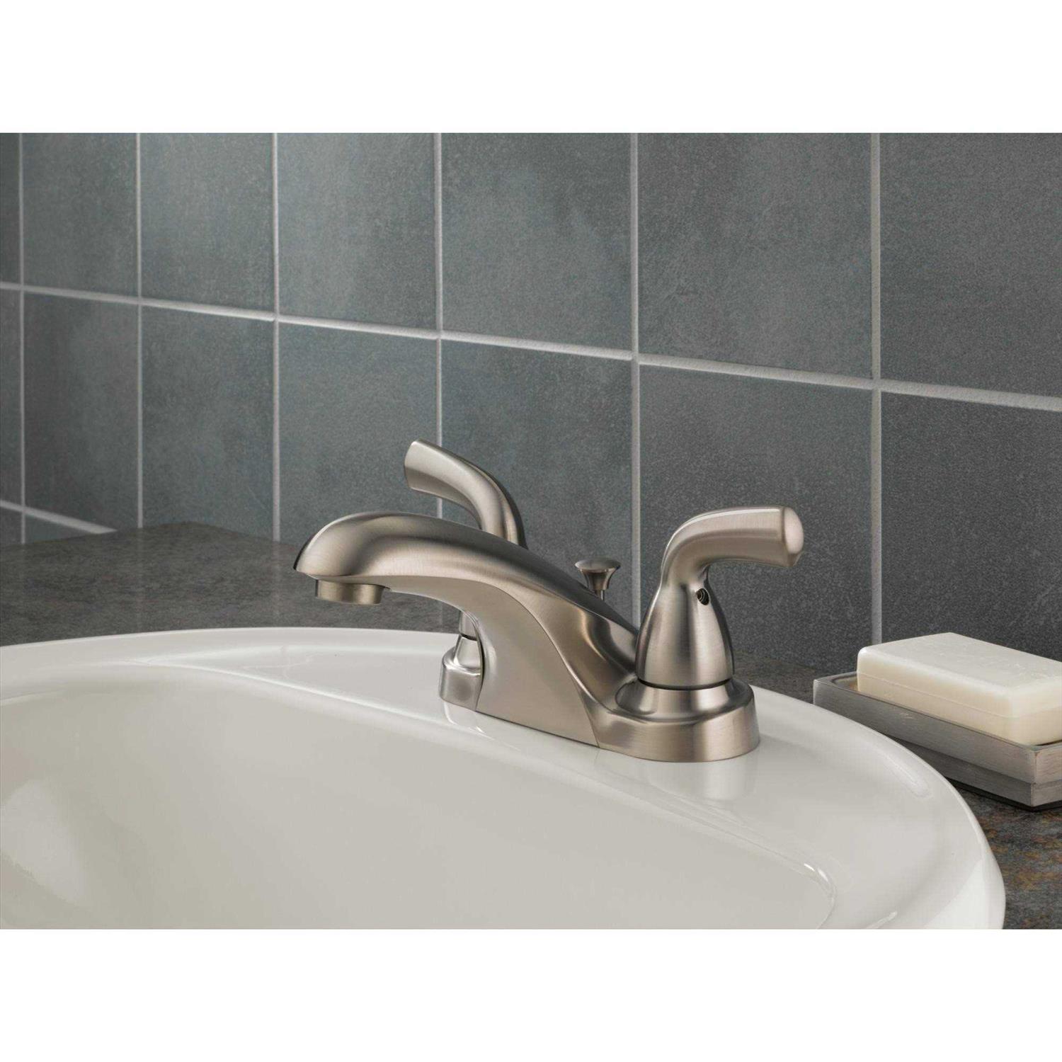 Delta Foundations Two Handle Centerset Bathroom Faucet B2510LF - Image 3