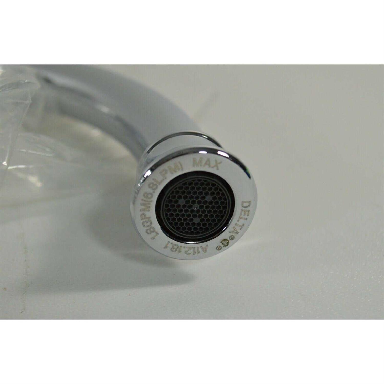 Delta Lorain Chrome 2-Handle High-Arc Kitchen Faucet - Image 4