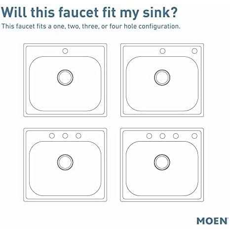 Moen 87814SRS Essie Spring Single-Handle Pull-Down Sprayer Kitchen Faucet with PowerClean in Spot Resist Stainless - Image 3