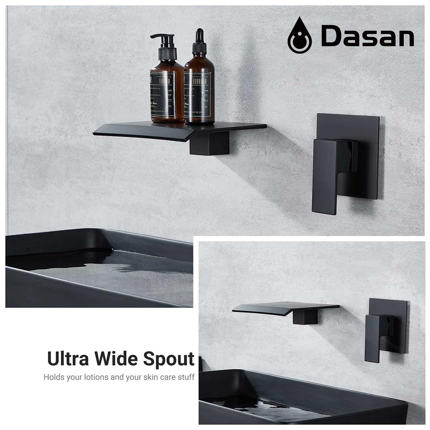 Dasan Wall Mount Waterfall Bathroom Faucet - Image 4