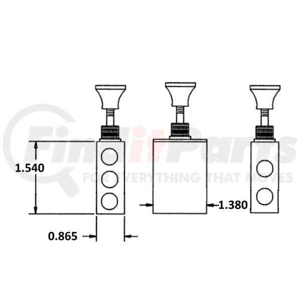 Buyers Products BAV010 4-Way Air Valve - Image 3