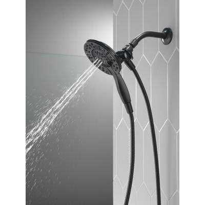 Delta In2ition Matte Black 4-Spray Dual Shower Head 2.5-GPM Rubber - Image 5