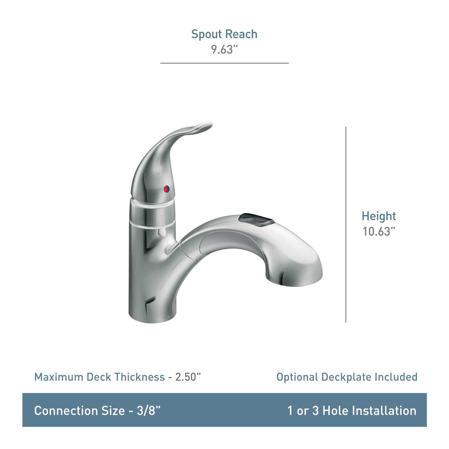 Moen Integra One-Handle Pullout Kitchen Faucet - Image 5