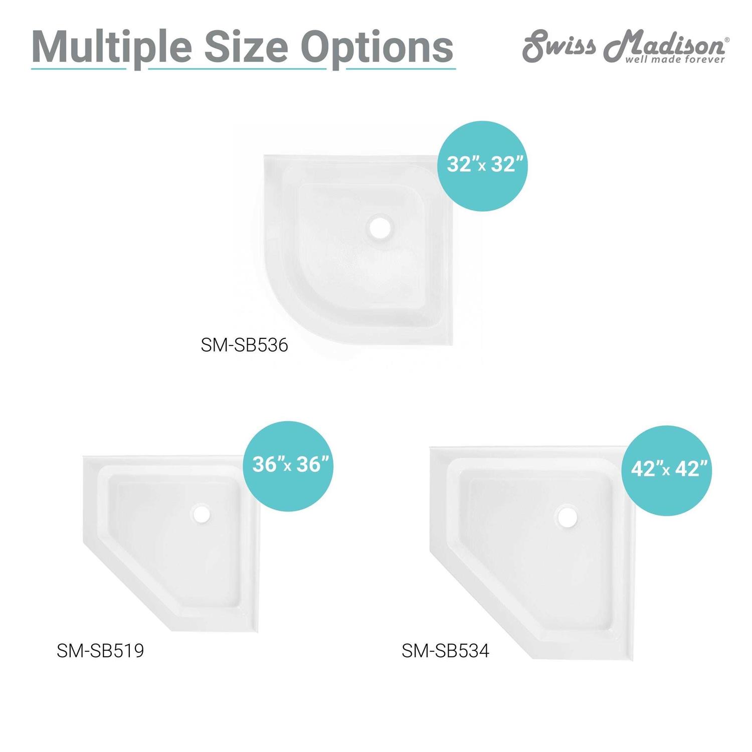 Swiss Madison Voltaire 36 x 36 Acrylic White - Image 5