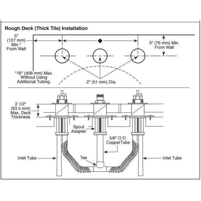 Delta R2707 Flexible Roman Tub Rough - Image 5