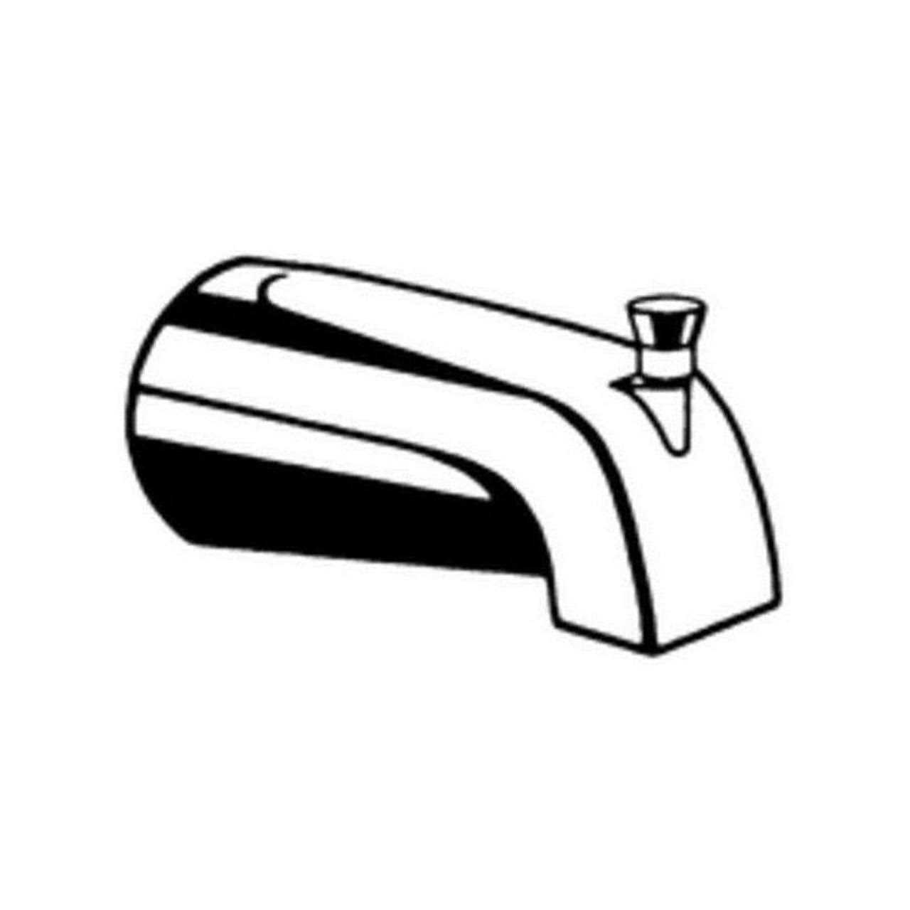 Moen Commercial Classic Brushed Nickel Diverter Tub Spout - Image 2