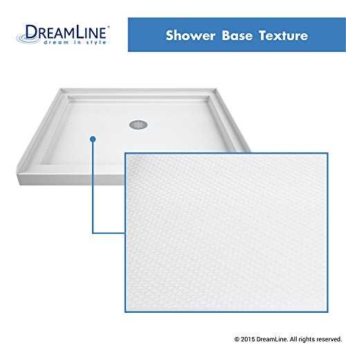 DreamLine SlimLine 34 in. D x 42 in. W x 2 3/4 in. H Center Drain Single Threshold Shower Base in White, DLT-1134420 - Image 5