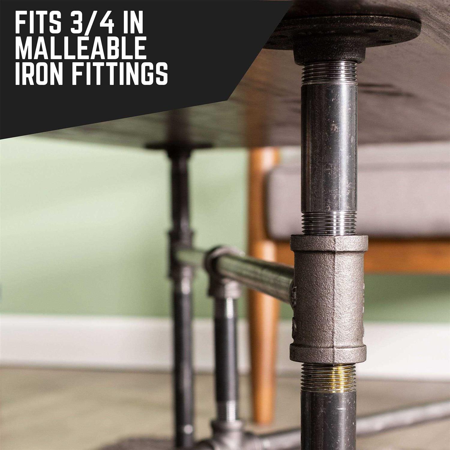 Pipe Decor Black Industrial Steel Grey Plumbing - Image 5